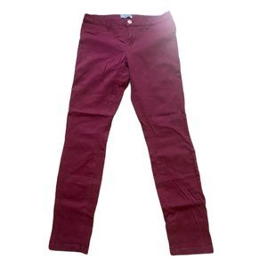 Refuge Skinny Jeans Burgundy Maroon
